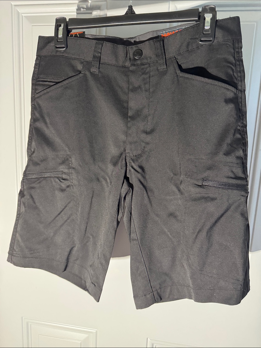 Hawke & Co Black Cargo Shorts with Utility Pockets